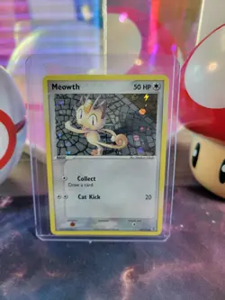 Meowth 69/112 Pokemon TCG FireRed & LeafGreen Reverse Holo Uncommon LP - Image 1