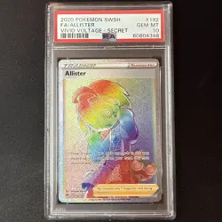 Allister Full Art (Secret) 192/185 PSA 10 Gem Mint - 2020 Pokemon Vivid Voltage - Image 1