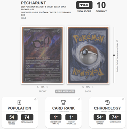 TAG 10 Pecharunt - 129 (Pokemon Center) 129 Sv: Scarlet & Violet Promo - Image 3