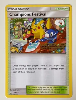 Pokemon Card Champions Festival SM 78 English 2017 World Championships Promo - Image 1