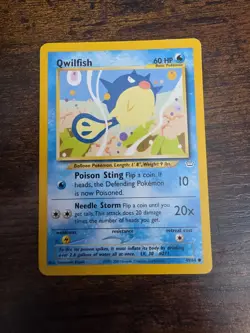 Qwilfish 49/64 - Neo Revelation - Vintage WOTC POKEMON Card - UNLIMITED - Image 1