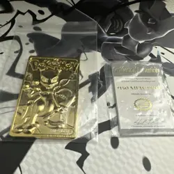#150 MEWTWO POKEMON Special Edition 23 karat Gold Plated Trading Card (B109) - Image 1