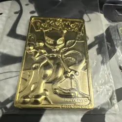 #150 MEWTWO POKEMON Special Edition 23 karat Gold Plated Trading Card (B109) - Image 2