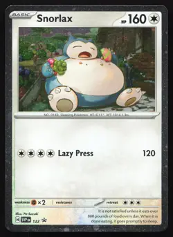 Snorlax - SVP 122 - Cosmos Holo - SV Black Star Promos - Pokemon Card - Image 1
