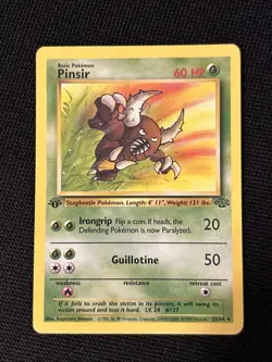 Pokemon Pinsir 25/64 (1st Edition) Jungle *Near Mint* Never Played Card - Image 1