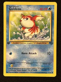 Pokemon Goldeen 53/64 (1st Edition) Jungle *Near Mint* Never Played Card - Image 1