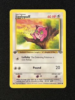 Pokemon Jigglypuff 54/64 (1st Edition) Jungle *Near Mint* Never Played Card - Image 1