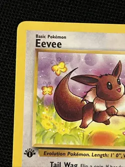 Pokemon Eevee 51/64 (1st Edition) *Near Mint* Jungle ‘Never Played Card’ - Image 3