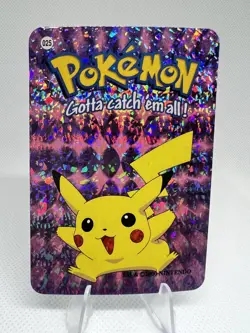 Pikachu #25 - Vintage Vending Machine Prism Sticker 2000 - Pokemon Card - Image 1