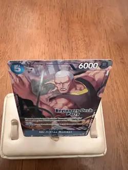 One Piece Winner Card Mr. 1 Daz Bonez Beginners Deck Party EB01-027 R Foil - Image 2
