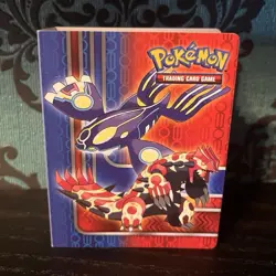 Pokemon Trading Card Mini Album Binder Kyogre Groudon 2014 - Image 1