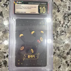 Pokemon Umbreon Playing Card Point Salad Eevee CGC Pristine 10 Korean - Image 1