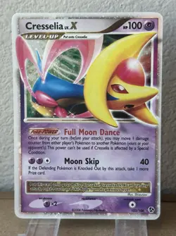 Pokemon TCG 2008 Cresselia LV.X Holo Ultra Rare Card 103/106 Great Encounters MP - Image 1