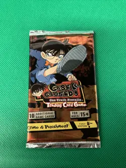 Score Case Closed TCG Crime And Punishment Booster Pack 10 Cards First Edition - Image 1