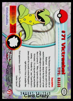 Victreebel #71 Spectra - Topps Chrome Series 1 Pokemon Card Near Mint - Image 2