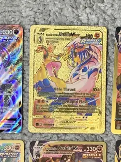 Set 10 Urshifu VMax #088/163 Battle Styles Holo+9 Bonus Gold Foil Fan Art Cards! - Image 4