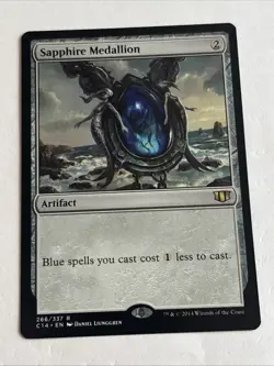 MTG Magic the Gathering Card LP - Sapphire Medallion Commander 2014 - Image 1