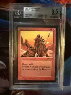 1993 Arabian Nights Desert Nomads BGS 8.5 Near Mint MTG Magic - Image 1