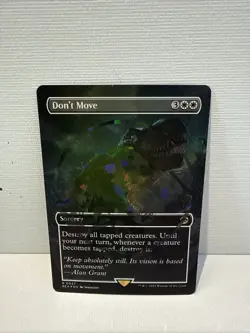 MTG Don't Move (Borderless) Emblem SURG Foil Jurassic World Lost Caverns Ixalan - Image 2