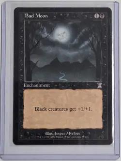 Bad Moon Time Spiral Time Shifted Magic The Gathering MTG Black Enchantment - Image 3