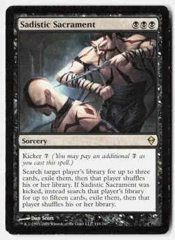 Sadistic Sacrament 110 Rare Zendikar Magic: The Gathering Near Mint - Image 1