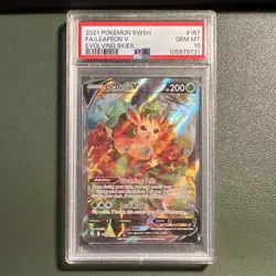 Pokemon Leafeon V Alt Full Art Holo 167/203 Evolving Skies 2021 PSA 10 - Image 1