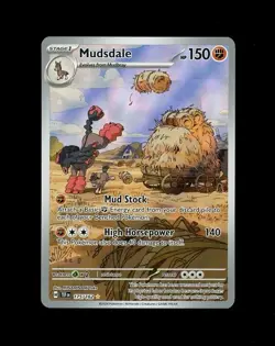 2024 Pokemon TEMPORAL FORCES MUDSDALE IR FULL ART HOLO 175/162 RARE! NM - Image 1