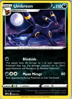 Umbreon McDonald's Promos 2024 009/015 Promo Pokemon Near Mint - Image 1