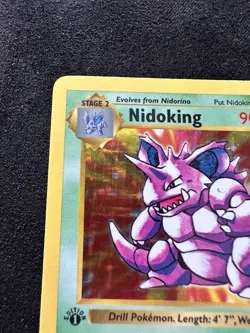 Pokemon Card Nidoking Holo 11/102 1st Edition Shadowless Base Set LP - Image 5