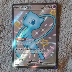 Pokemon Mew ex 216/091 SV: Paldean Fates Full Art Ultra Rare Basic Holo 180 HP - Image 1