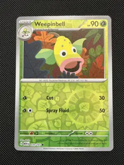 Weepinbell 070/165 Pokemon 151 Scarlet & Violet Reverse Holo Common LP - Image 1