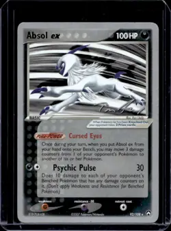 2007 Pokemon EX Power Keepers Absol #92/108 - Image 1