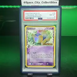 Pokemon TCG Cyndaquil 45/101 Dragon Frontiers 2006 Reverse Holo POP 51 PSA 8 - Image 1