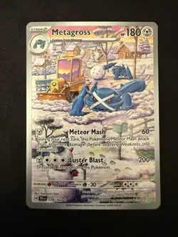 Pokemon Metagross Full Art Illustration Rare Holo 178/162 SV05 180 HP - Image 2