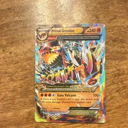 Pokemon TCG XY Primal Clash #86/160 Primal Groudon EX Full Art Ultra Rare Holo - Image 3