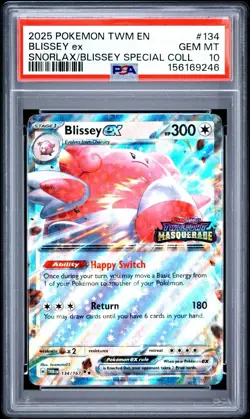 Pokemon TCG Snorlax/Blissey Special Collection Stamped Blissey ex PSA 10 GEMMINT - Image 1