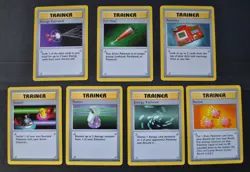 SHADOWLESS Base Set Lot - 7 Trainers - Uncommon & Common - NM - Pokemon 1999 - Image 1