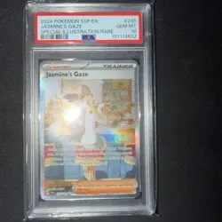 Pokemon TCG Jasmine's Gaze Full Art Holo Trainer Surging Sparks #245/191 PSA 10 - Image 1