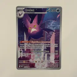 Pokemon TCG Mega Evolution Chaos Rising 093/086 Crobat Illustration Rare - NM - Image 1
