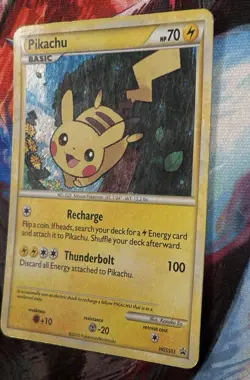 Pokemon - Pikachu HGSS03 - Heart Gold Soul Silver Black Star Promo - DMG - Image 4