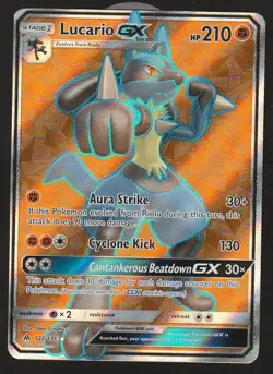 Lucario Gx 122/131 Full Ar Rare Forbidden Light Pokemon LP - Image 1