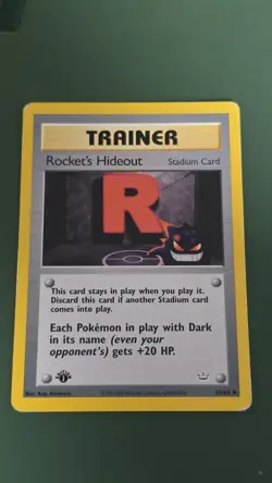 Rocket's Hideout 1st Edition 63/64 Pokemon Neo Revelation - Image 1