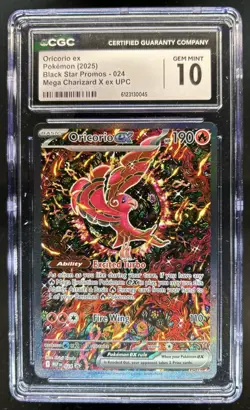 2025 Pokemon MEP Black Star Promos Oricorio ex #024 CGC 10 - Image 1