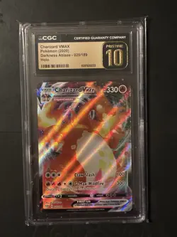 2020 Pokemon Darkness Ablaze Holo #020 Charizard Vmax Pristine CGC 10 - Image 1