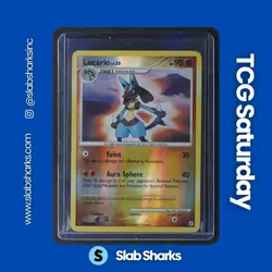 2007 POKEMON DIAMOND & PEARL #6/130 LUCARIO REVERSE HOLO - Image 1