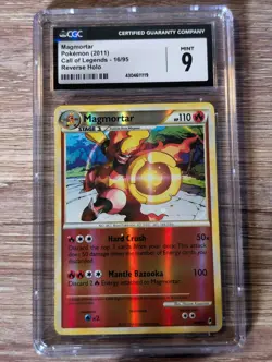 2011 Pokemon Call of Legends Magmortar Reverse Holo #16 CGC Mint 9 - Image 1