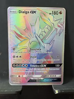 Pokemon TCG Dialga GX Full Art Holo Secret Rare 164/156 180 HP EN - Image 1