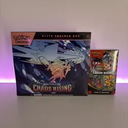 Pokemon TCG: Chaos Rising ETB and Booster Bundle Factory Sealed In hand - Image 1