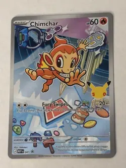 Chimchar 2025 Pokemon First Partner Illustration Collection - Image 1