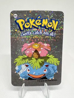 Venusaur #3 MISPRINT Read DESCRIPTION Vintage Vending Machine Prism Sticker 2000 - Image 1